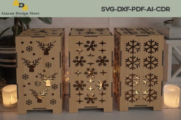 Download Christmas Lampshades / Laser Light Box - Christmas Collection