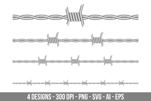 Download Barbed Wire Clipart Set - Wire Collection