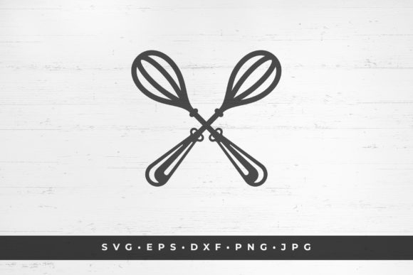 Download Two Crossed Wire Whisk Silhouette - Wire Collection