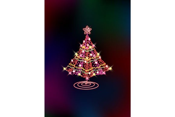 Download Christmas Tree with Bright Shining Light - Christmas Collection