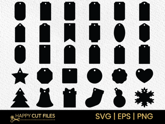 Download Christmas Gift Tag Svg Bundle Vector - Christmas Collection