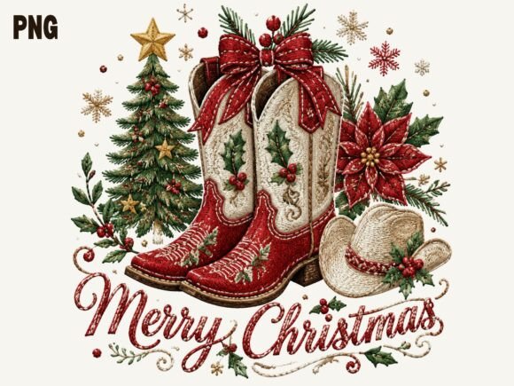 Download Merry Christmas Red Boots PNG, - Christmas Collection