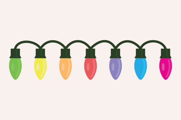 Download Colorful Christmas String Lights &amp; Wire - Wire Collection