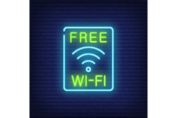 Download Free Wi-fi Neon Sign. Wi-fi Access Sign - Neon sign Collection