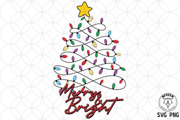 Download Merry and Bright Light Christmas SVG - Christmas Collection