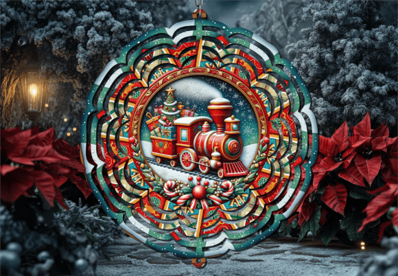 Download Christmas Train Show Winter Wind Spinner - Christmas Collection