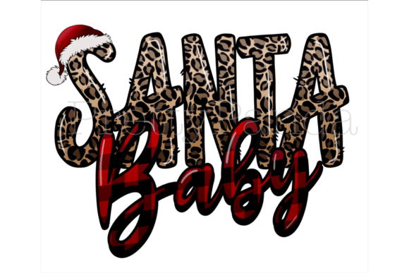 Download Santa Baby Christmas Leopard PNG Clipart - Christmas Collection